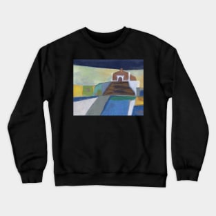 Old Church on the Plaza Crewneck Sweatshirt